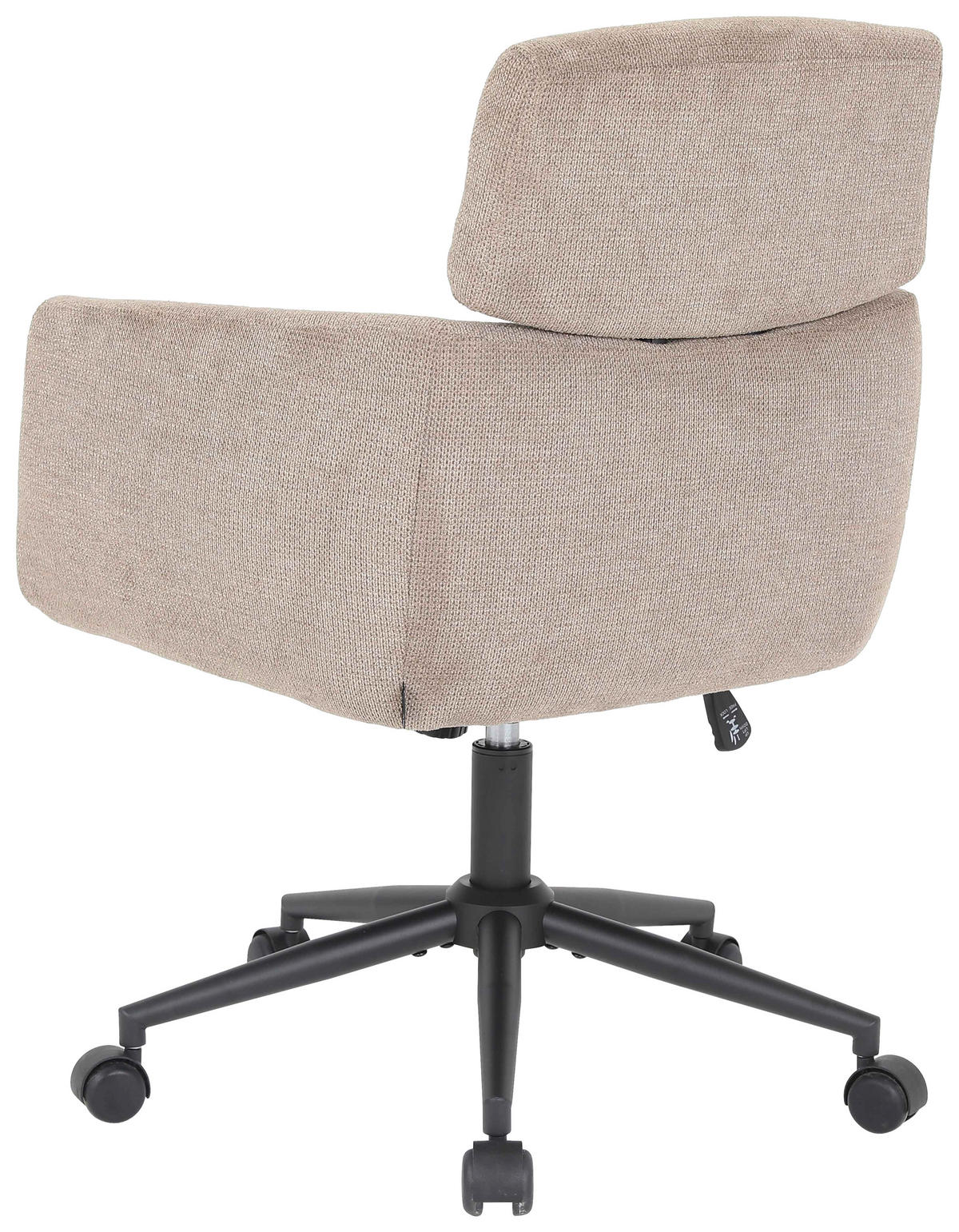 DREHSTUHL Mikrofaser Braun  - Schwarz/Braun, MODERN, Holz/Kunststoff (62/92/100/63cm) - MID.YOU