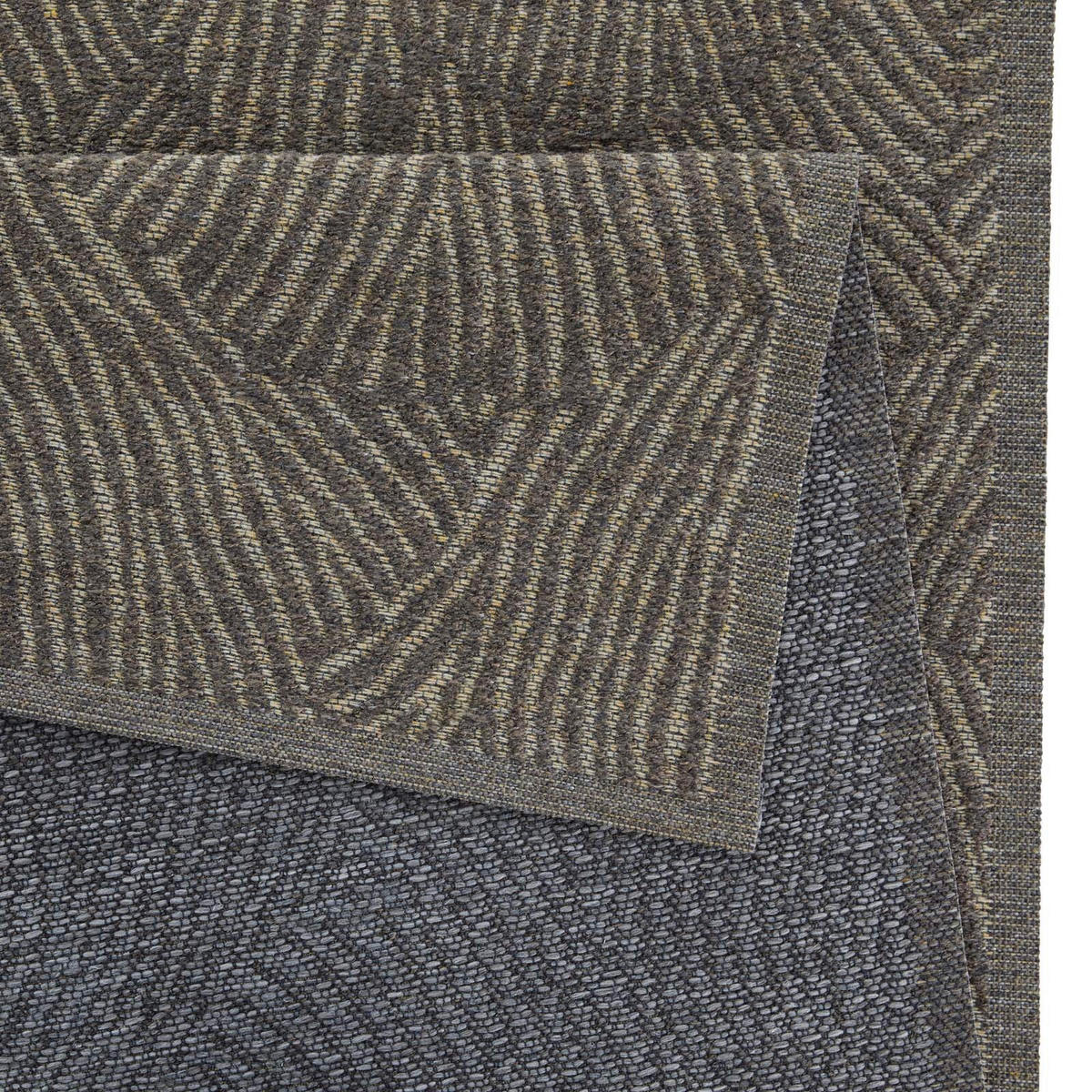 OUTDOORTEPPICH  für Terrasse und Balkon 160/230 cm Ginko Dunkelbraun  - Dunkelbraun, KONVENTIONELL, Textil (160/230cm) - Novel