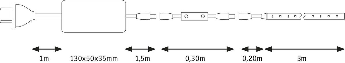 LED-STRIP  78959  - Weiß, Basics, Kunststoff (300cm) - Paulmann