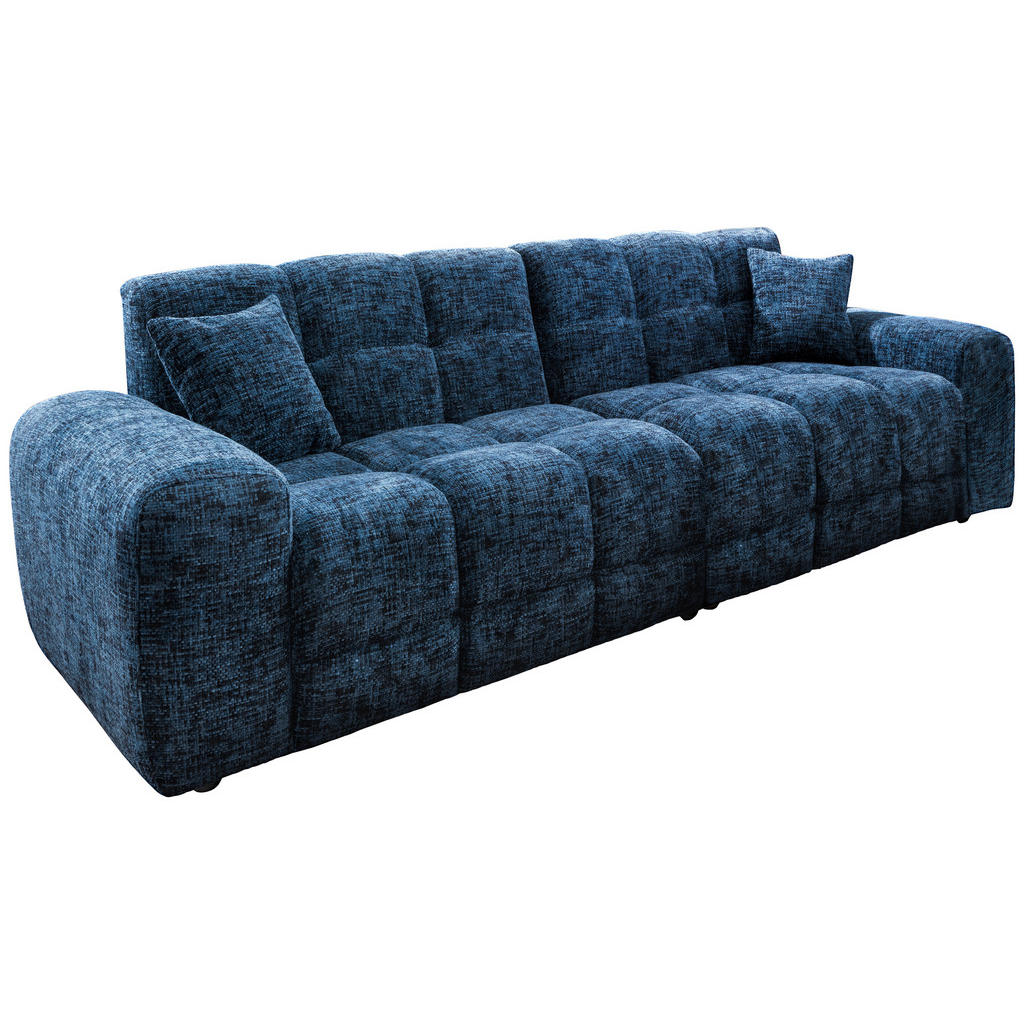 Thumbnail - Livetastic Viersitzer-Sofa, Blau, Textil, Uni, 4-Sitzer, Füllung: Komfortschaum, 300x87x120 cm, Made in EU, Typenauswahl...