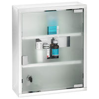 MEDIZINSCHRANK 30/40/12 cm  - Edelstahlfarben, Basics, Glas/Metall (30/40/12cm) - Wenko