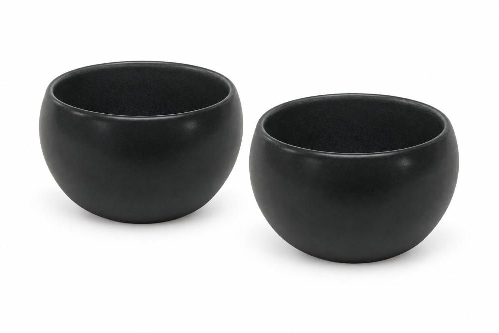 DIPSCHALENSET Faro 9,8 cm  - Schwarz, Design, Keramik (9,8cm) - Novel