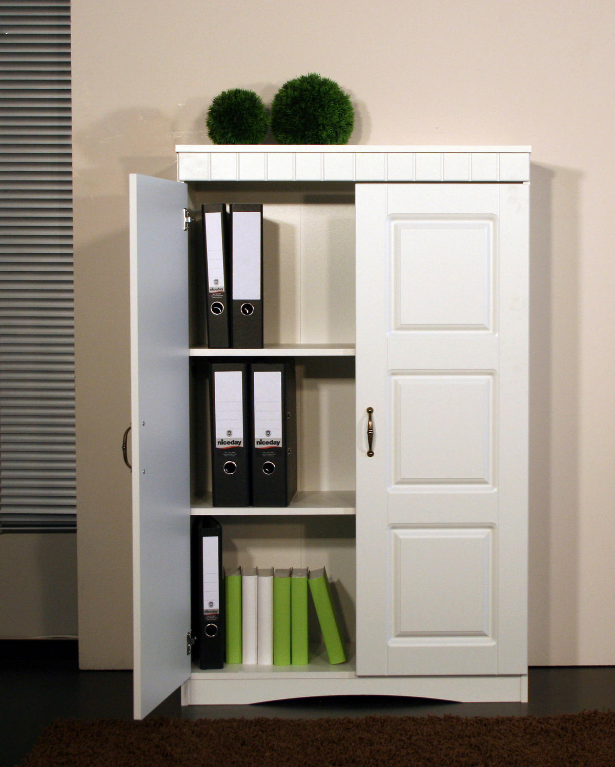 AKTENSCHRANK Weiß  - Weiß, LIFESTYLE, Holzwerkstoff (78/124/36cm) - Livetastic