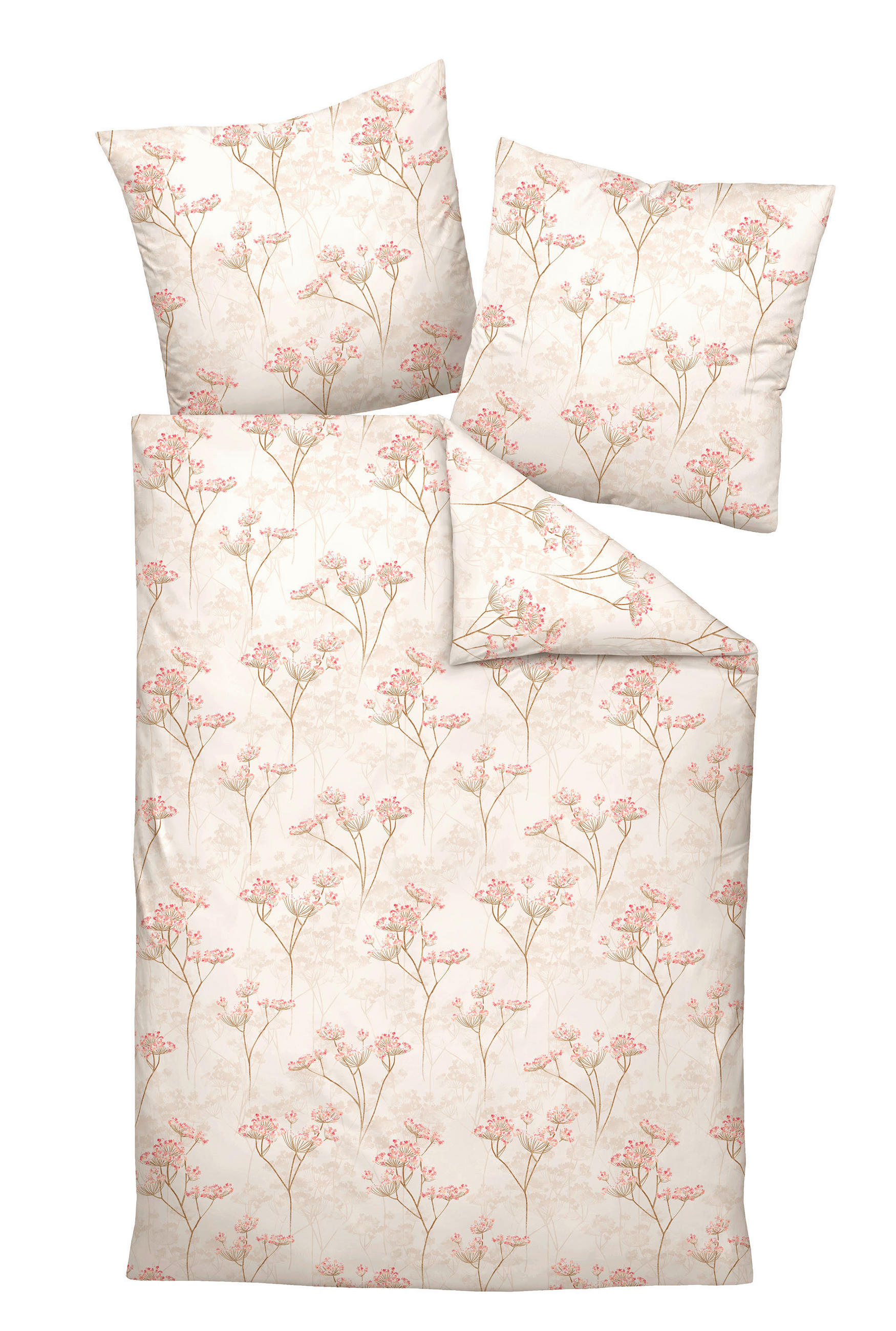 BETTWÄSCHE 135/200 cm  - Beigebraun, Design, Textil (135/200cm) - Janine