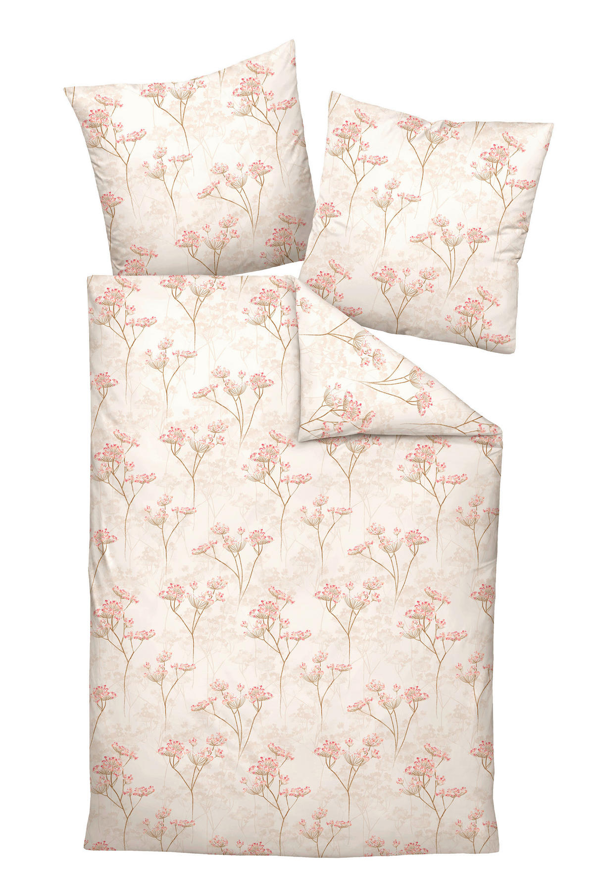 BETTWÄSCHE 135/200 cm  - Beigebraun, Design, Textil (135/200cm) - Janine