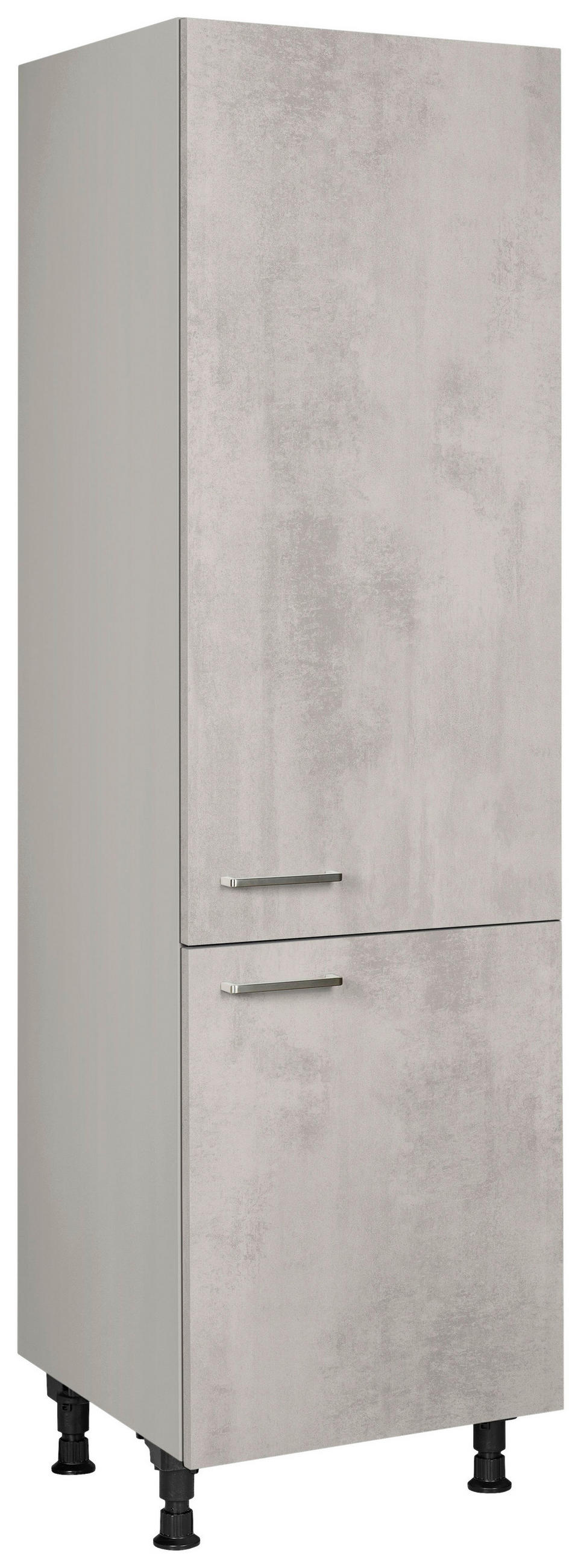 GERÄTEUMBAUSCHRANK 60/216,6/58 cm  Hellgrau  - Edelstahlfarben/Hellgrau, Modern, Holzwerkstoff/Metall (60/216,6/58cm) - Nobilia