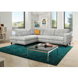 ECKSOFA in Webstoff Hellgrau  216/297 cm  - Hellgrau/Schwarz, Design, Holz/Textil (216/297cm) - Xora