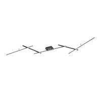 LED-DECKENLEUCHTE 22 W     - Weiss/Schwarz, Design, Kunststoff/Metall (245/8,5/50cm) - Trio Leuchten