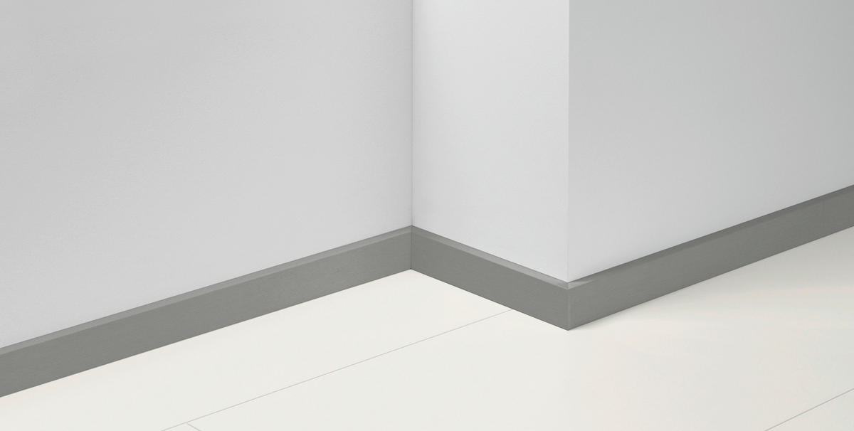 SOCKELLEISTE - Edelstahlfarben, Basics, Holz (220/1,6/5,0cm) - Parador