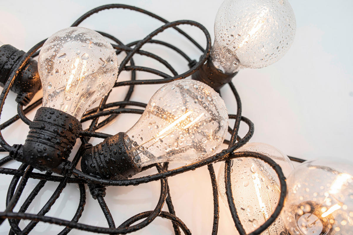 LED-AUßENLEUCHTE - Schwarz, Basics, Kunststoff (800cm) - Newgarden