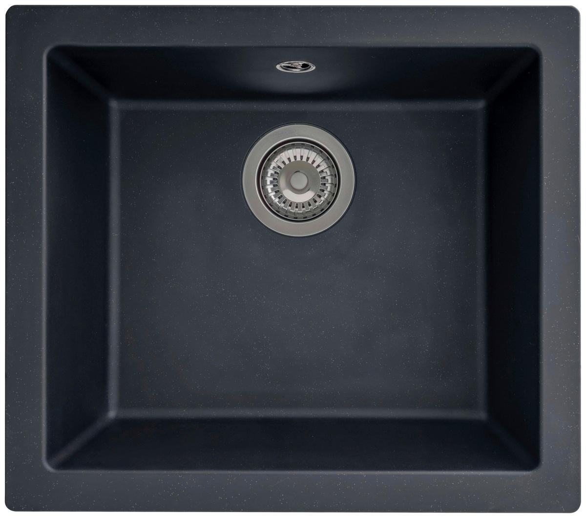 SPÜLE 1712OHIO50X44S  - Schwarz, Trend, Glas/Kunststoff (50/19/44cm) - Respekta