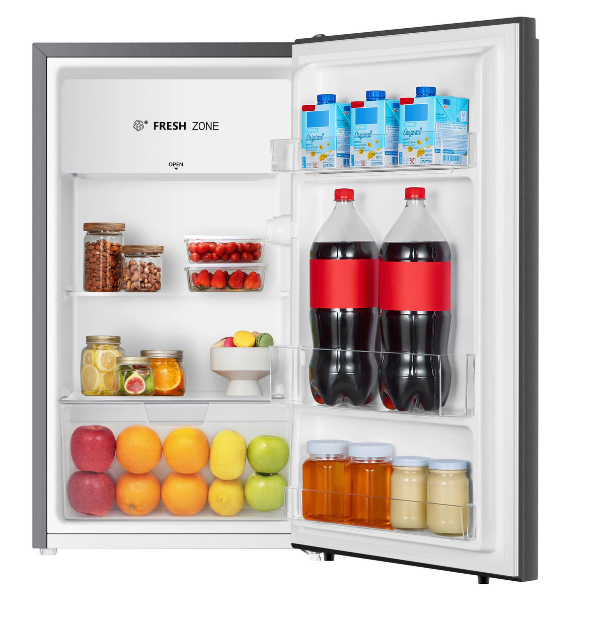 KÜHLSCHRANK 47,5/84/45 cm KS93ESI  - Silberfarben, Basics, Kunststoff (47,5/84/45cm) - PKM