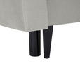 SCHLAFSOFA  in Samt Hellgrau  - Hellgrau/Schwarz, KONVENTIONELL, Holz/Textil (220/95/98cm) - Carryhome