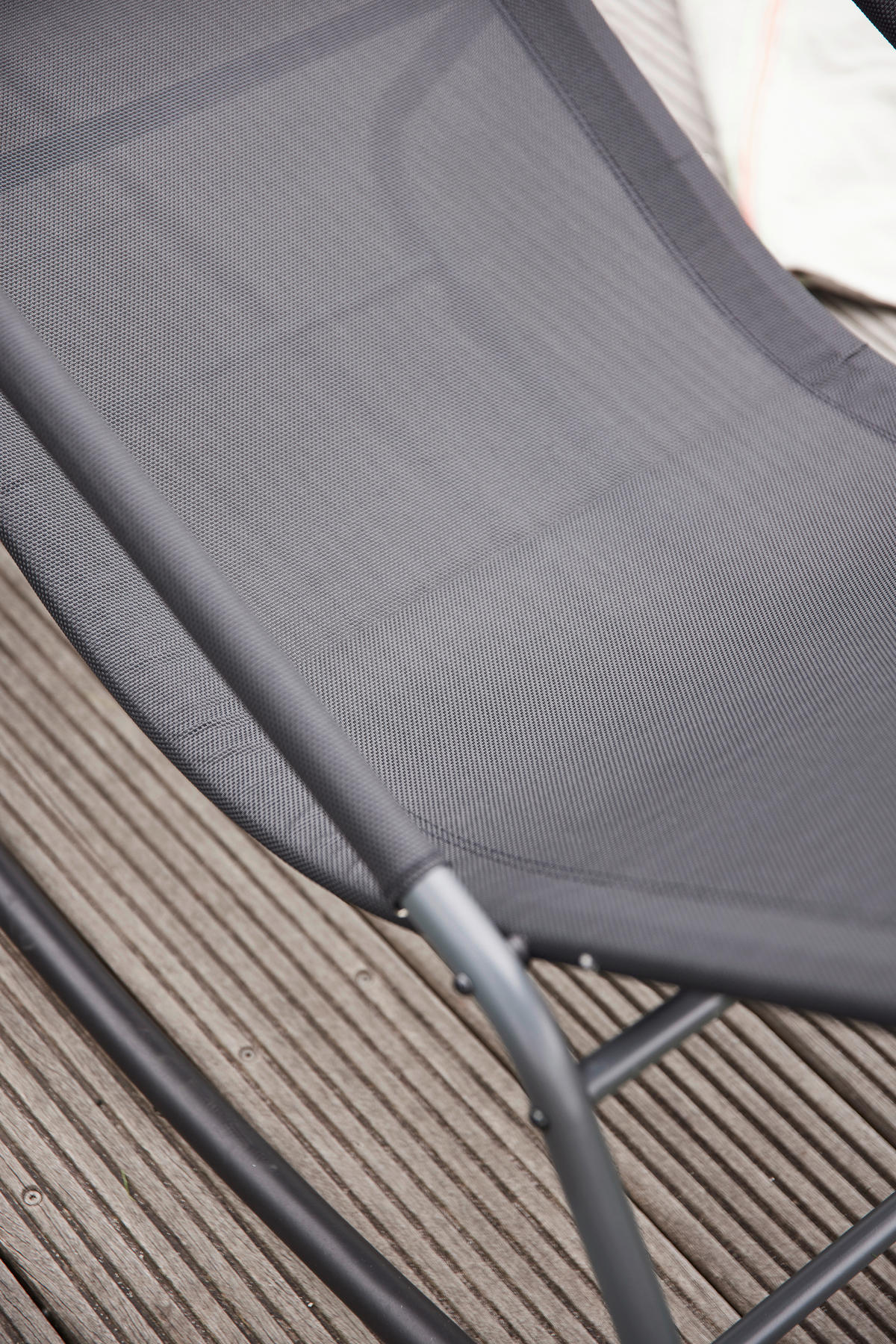 GARTEN-RELAXLIEGE 57/81/143 cm  - Schwarz, KONVENTIONELL, Kunststoff/Textil (57/81/143cm) - Siena Garden