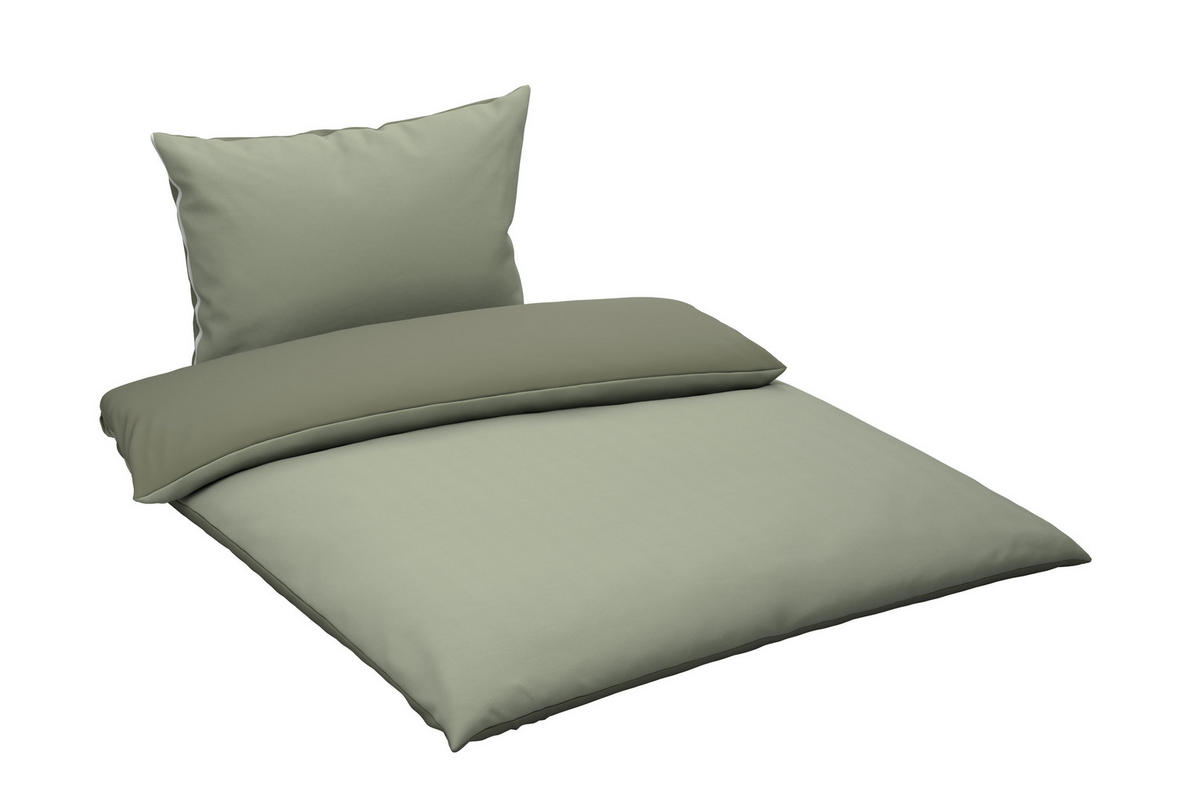 WENDEBETTWÄSCHE 140/200 cm  - Salbeigrün, Textil (140/200cm) - Dieter Knoll