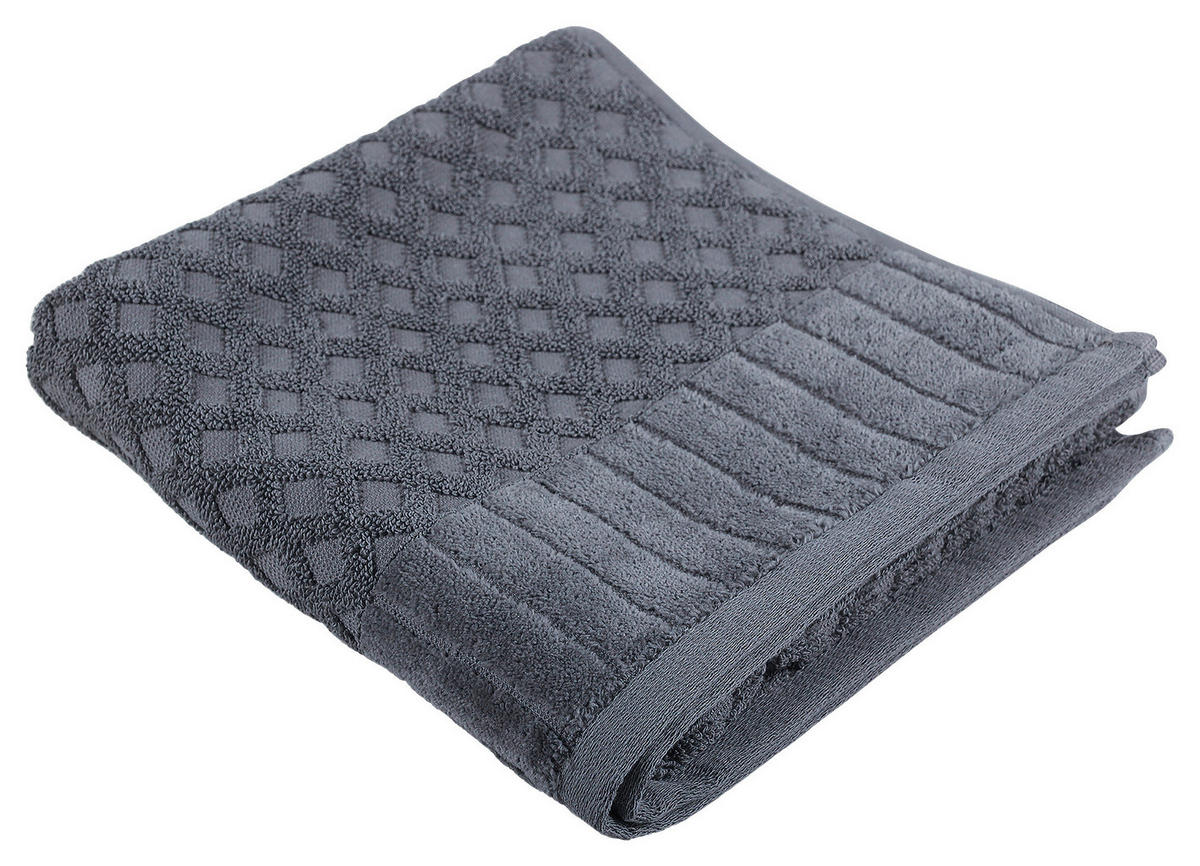HANDTUCH Anthrazit  - Anthrazit, Basics, Textil (50/100cm) - Dieter Knoll