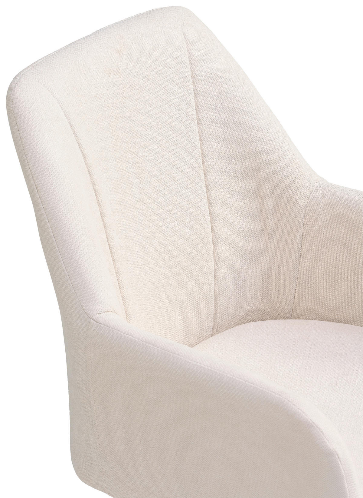 ARMLEHNSTUHL  in Eisen Webstoff  - Beige/Schwarz, LIFESTYLE, Textil/Metall (58/86/61cm) - MID.YOU