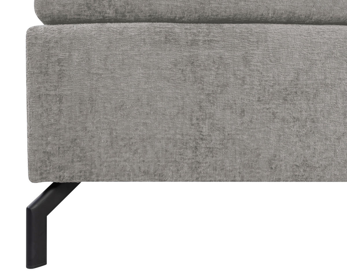 BOXSPRINGBETT 180/200 cm  in Grau  - Schwarz/Grau, Design, Textil/Metall (180/200cm) - Esposa