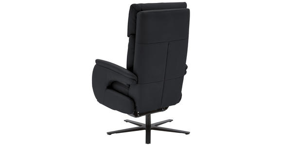 RELAXSESSEL in Leder Anthrazit - Anthrazit/Schwarz, Design, Leder/Metall (70/117/85cm) - Dieter Knoll