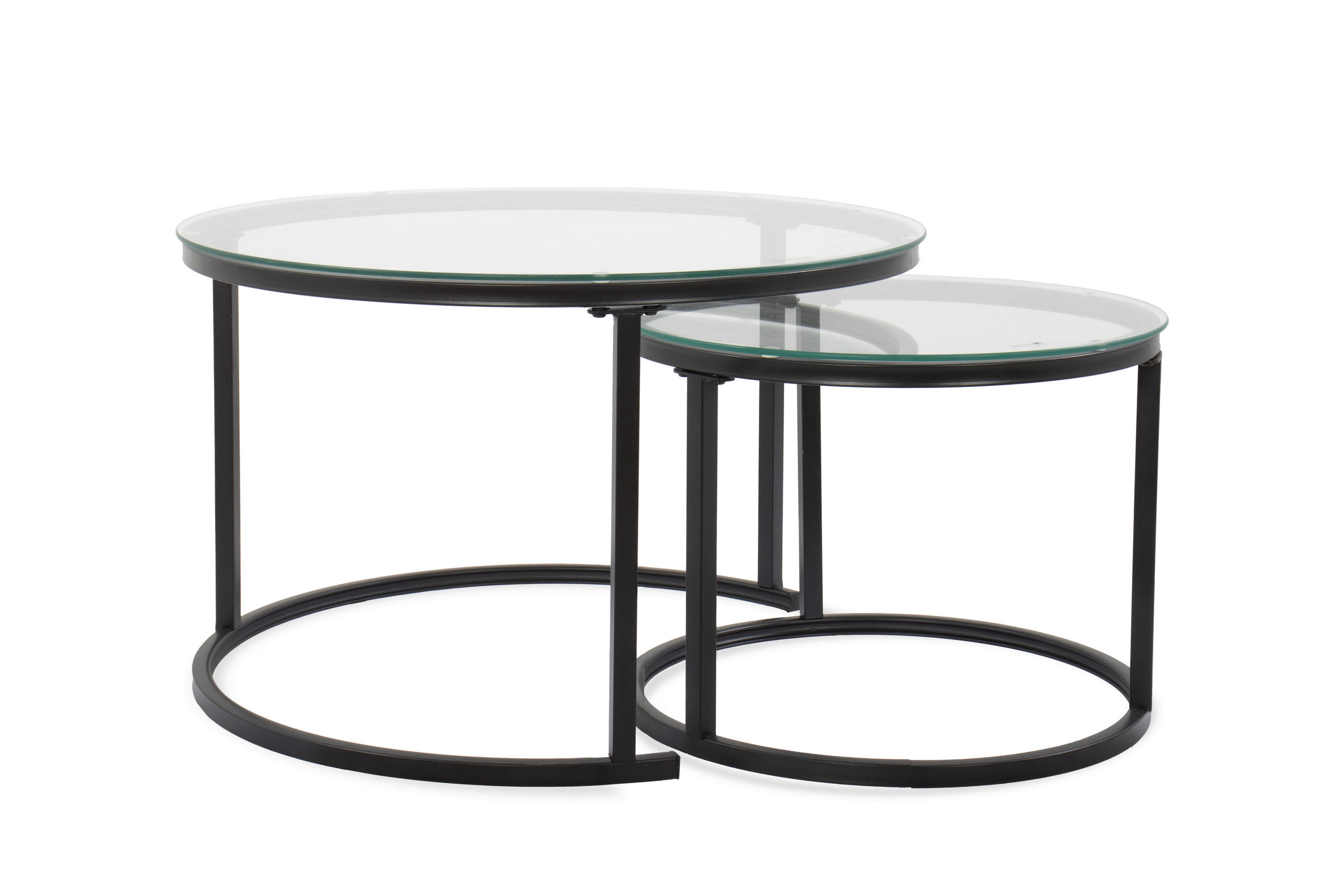 SET KLUB STOLIĆA višebojno, crna, bijela, prozirno  metal, staklo  - bijela/višebojno, Design, staklo/metal (50-70/50-70/38-45cm) - MID.YOU