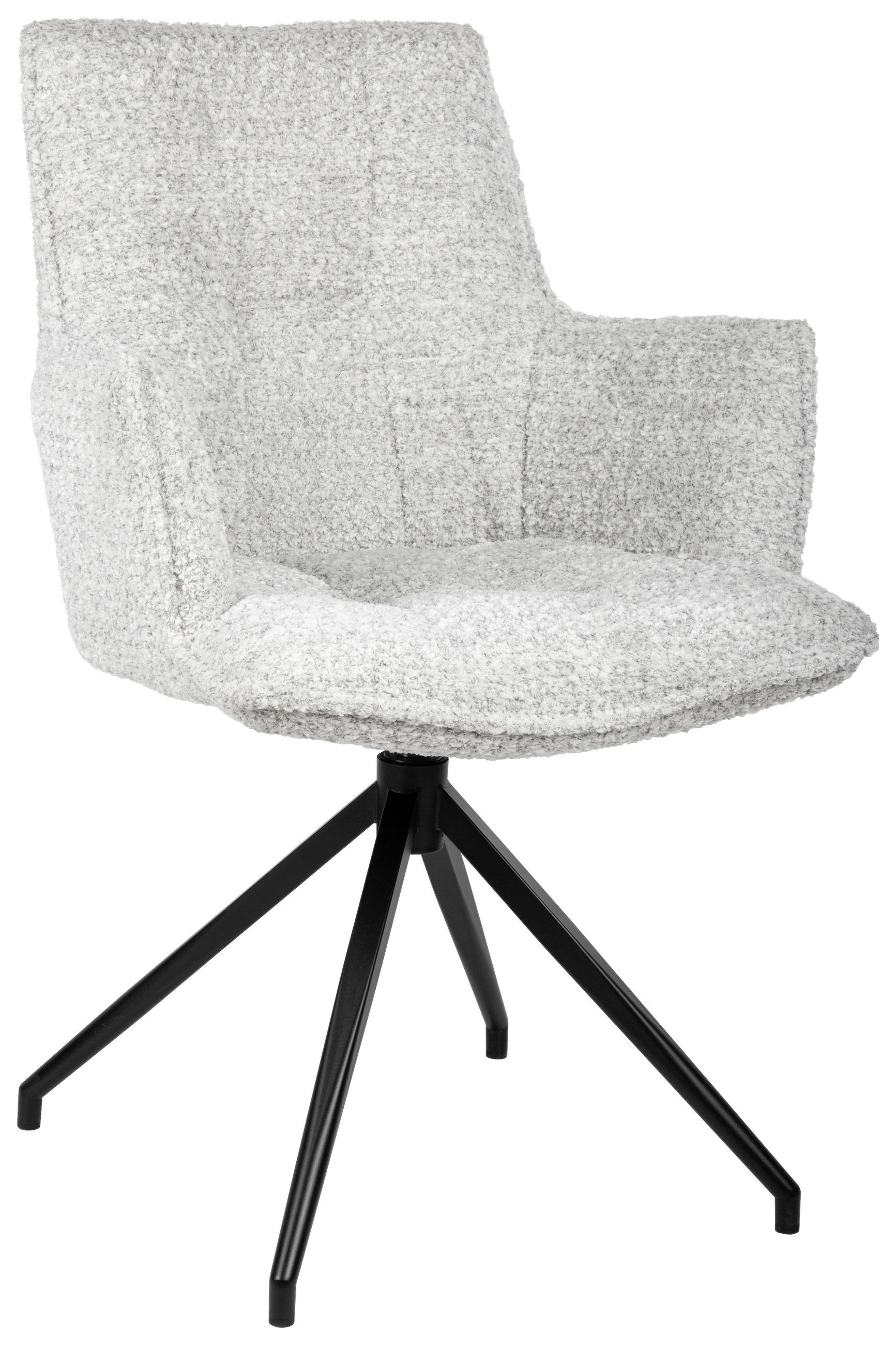 Ambia Home ŽIDLE S PODRUČKAMI, železo, žinylka, šedá, černá