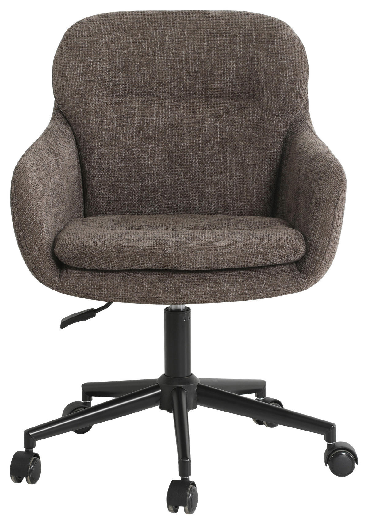 DREHSTUHL Chenille Braun, Schwarz  - Schwarz/Braun, MODERN, Textil/Metall (58/79/89/59cm) - Livetastic