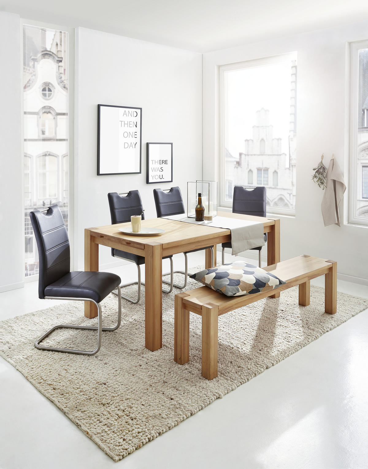 ESSTISCH Kernbuche massiv rechteckig Buchefarben  - Buchefarben, KONVENTIONELL, Holz (160-240/90/76cm) - Linea Natura