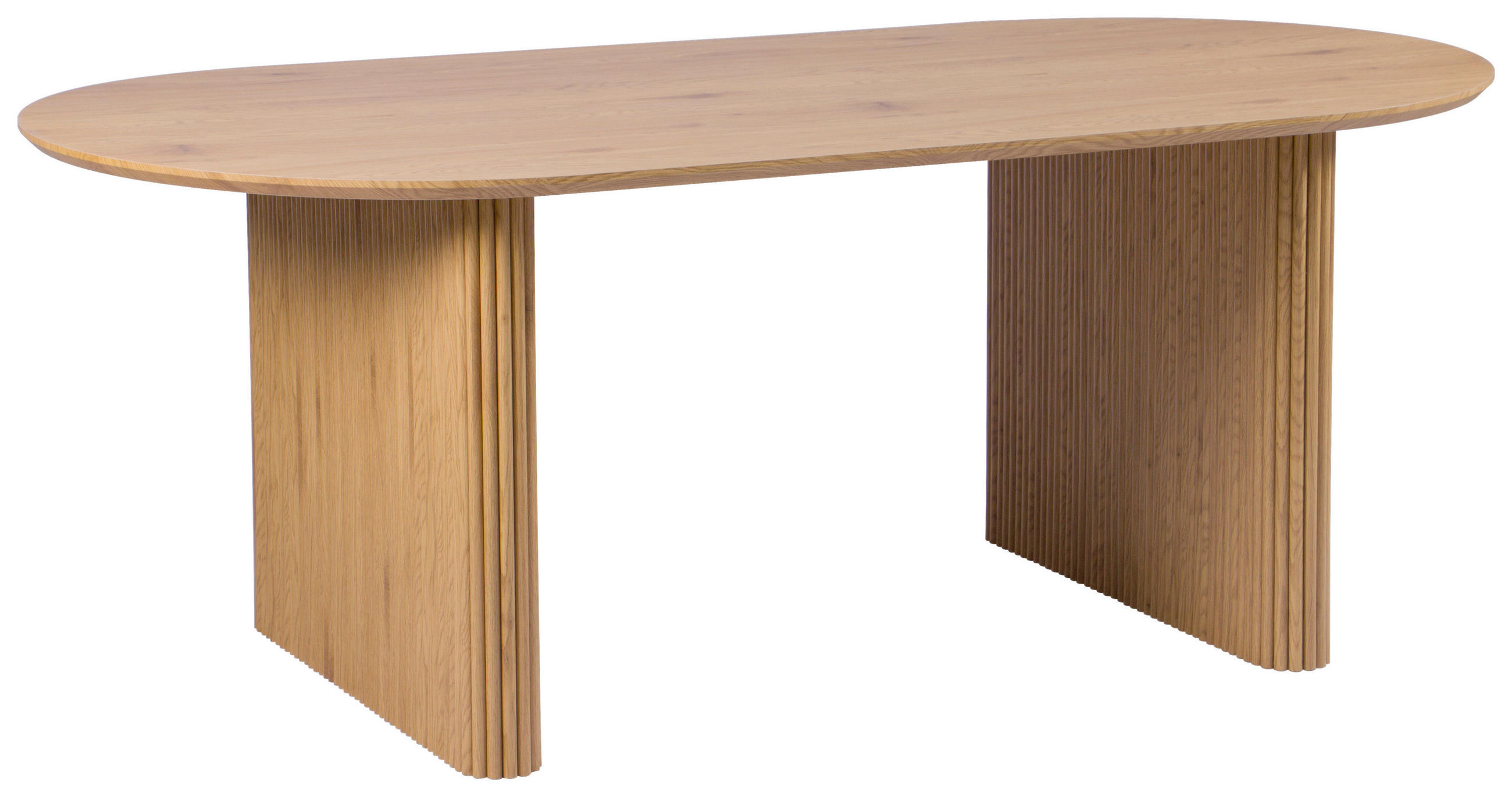 ESSTISCH 200/100/75 cm Nachbildung  Holzwerkstoff oval Eiche Artisan  - Eiche Artisan, MODERN, Holzwerkstoff (200/100/75cm) - MID.YOU