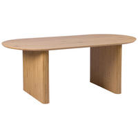 ESSTISCH 200/100/75 cm Nachbildung  Holzwerkstoff oval Eiche Artisan  - Eiche Artisan, MODERN, Holzwerkstoff (200/100/75cm) - MID.YOU