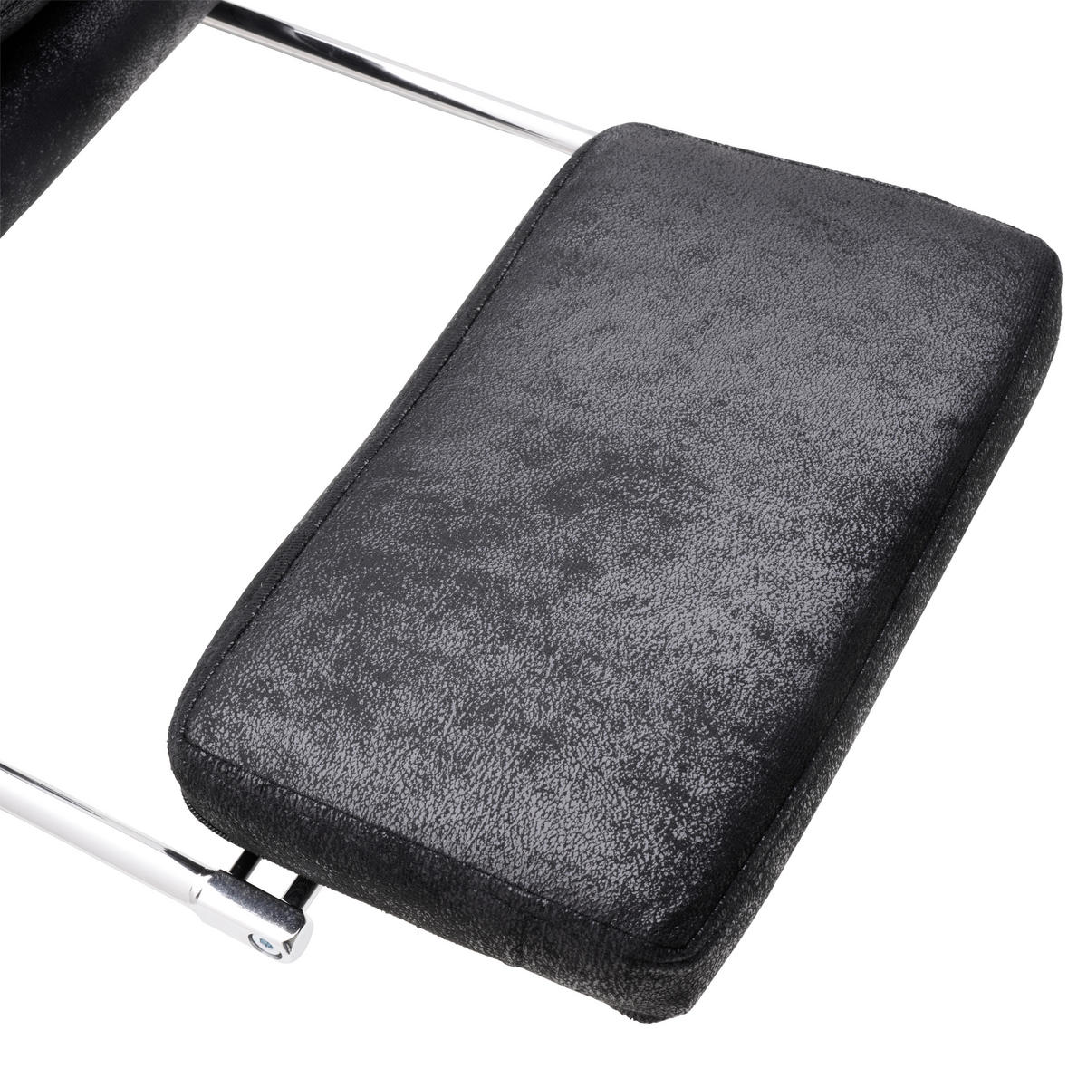 CHEFSESSEL Mikrofaser Schwarz  - Schwarz, Modern, Kunststoff/Textil (64/114/122/72cm) - MID.YOU