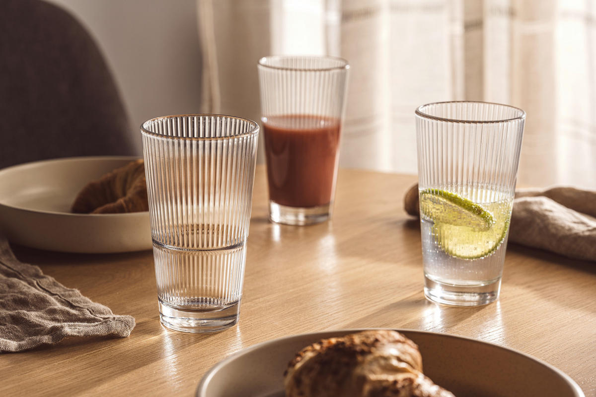 LONGDRINKGLAS EVENTO 330 ml  - Transparent, Basics, Glas (7,5/13,3/7,5cm) - Leonardo
