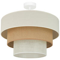 DECKENLEUCHTE Denver Luneta 45/37 cm  - Multicolor, Natur, Textil (45/37cm)