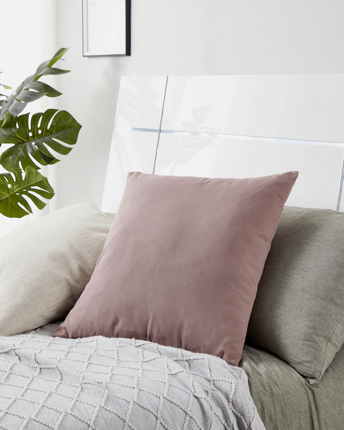 ZIERKISSEN  50/50 cm   - Mauve, Basics, Textil (50/50cm) - Eglo