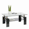 COUCHTISCH Farbglas, Klarglas 100/60/45 cm rechteckig Schwarz Hochglanz  - Schwarz Hochglanz, Design, Glas/Holzwerkstoff (100/60/45cm) - Carryhome