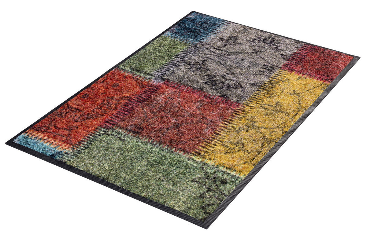 FUßMATTE  50/75 cm  Multicolor  - Multicolor, Trend, Kunststoff/Textil (50/75cm) - wash+dry