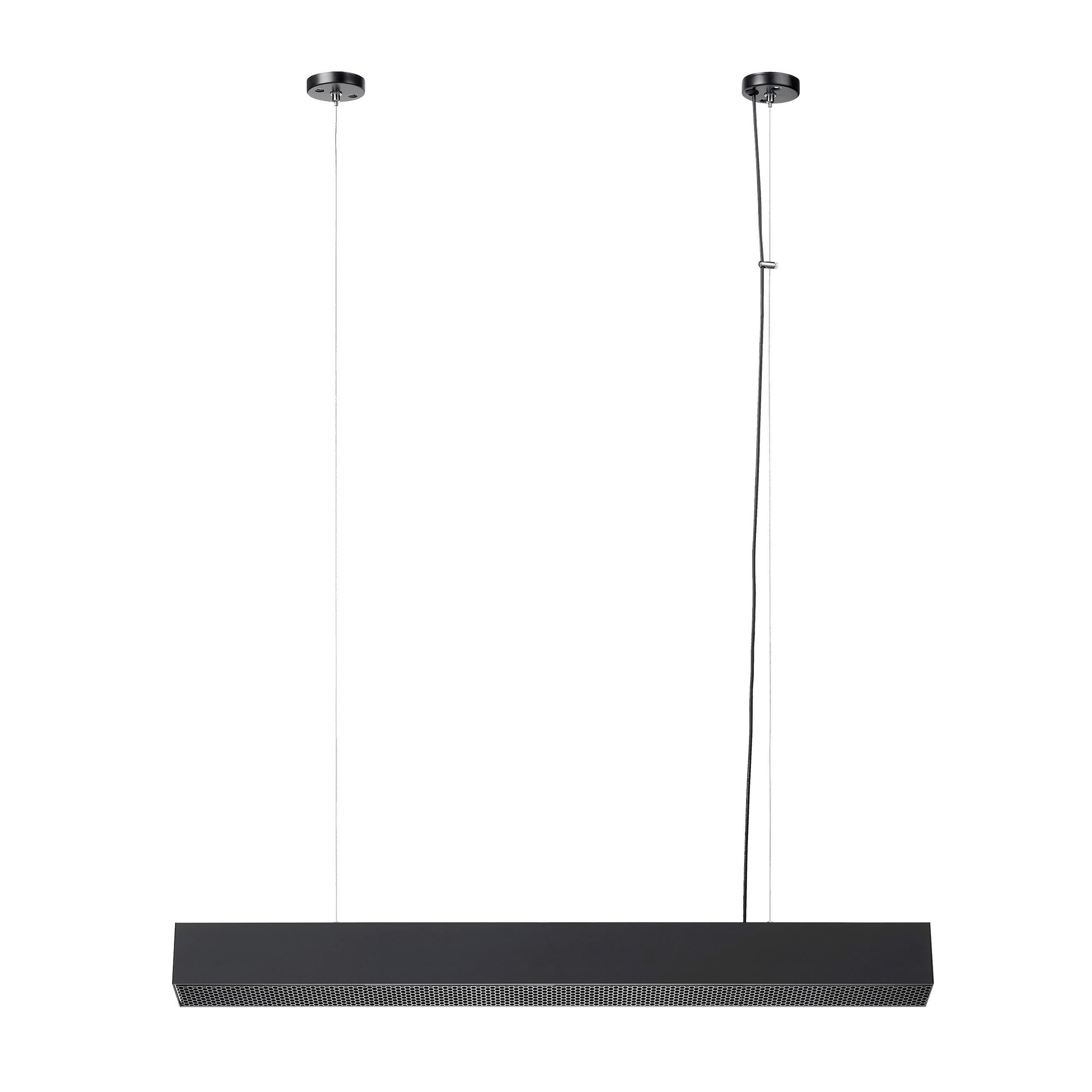 LED-HÄNGELEUCHTE Mira  120/80/6 cm  - Schwarz, Design, Metall (120/80/6cm)