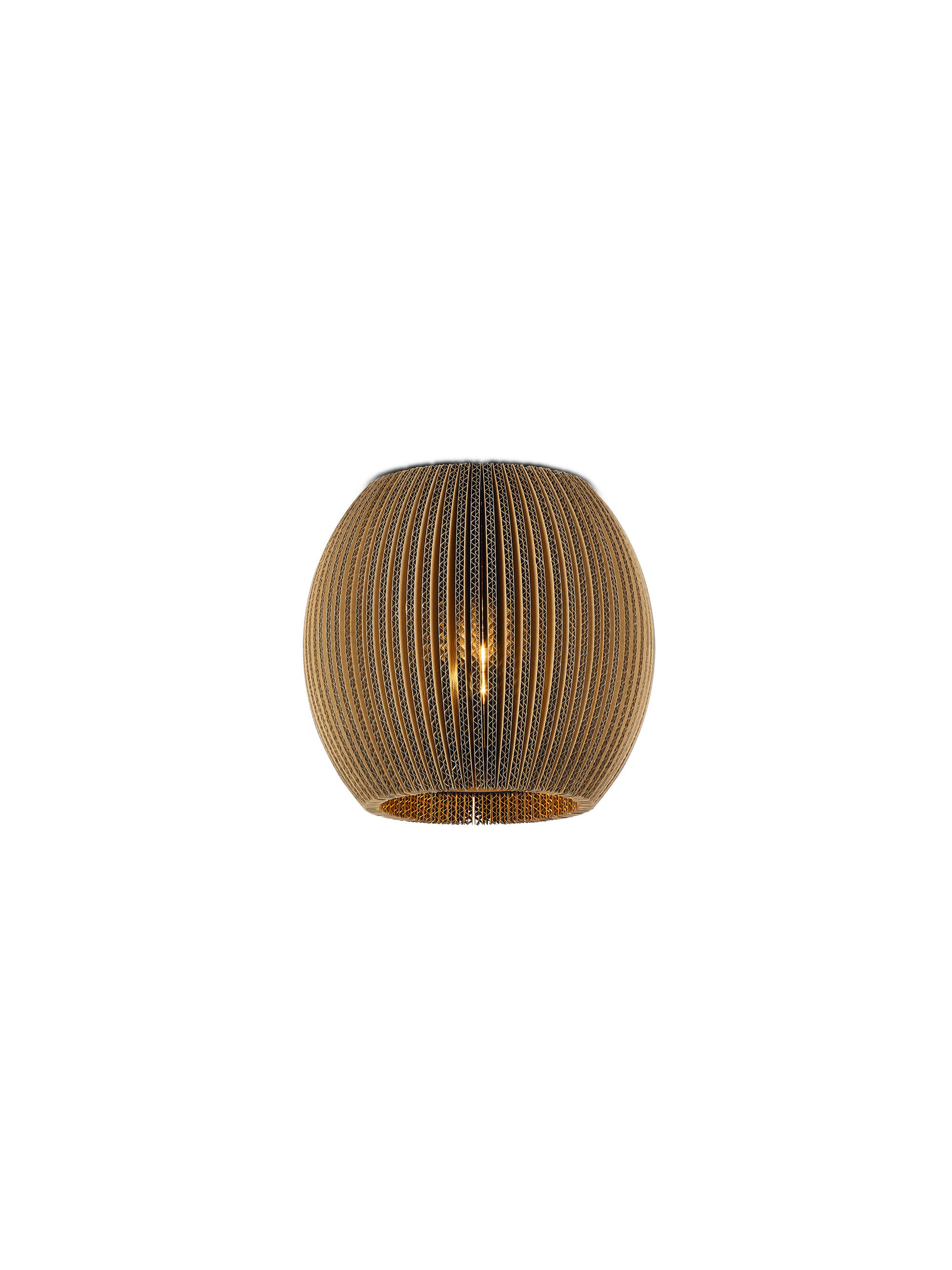 DECKENLEUCHTE 28/25 cm   - Naturfarben, MODERN, Wellpappe (28/25cm) - Hell