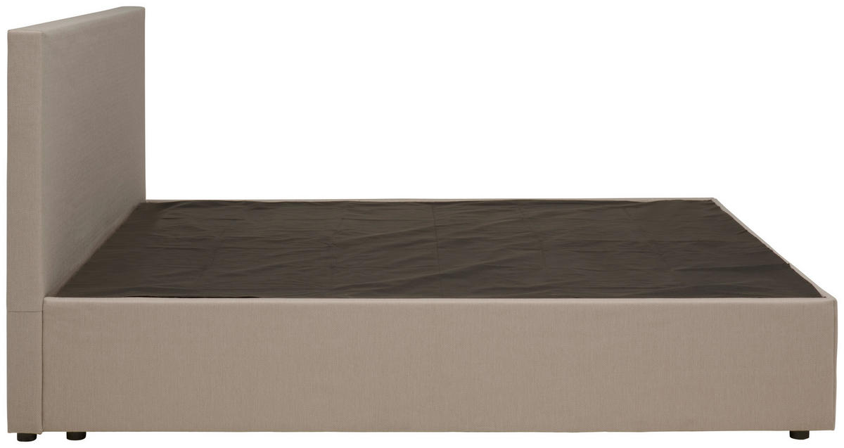 BOXBETT 160/200 cm  in Sandfarben  - Sandfarben/Schwarz, Basics, Holz/Kunststoff (160/200cm) - P & B