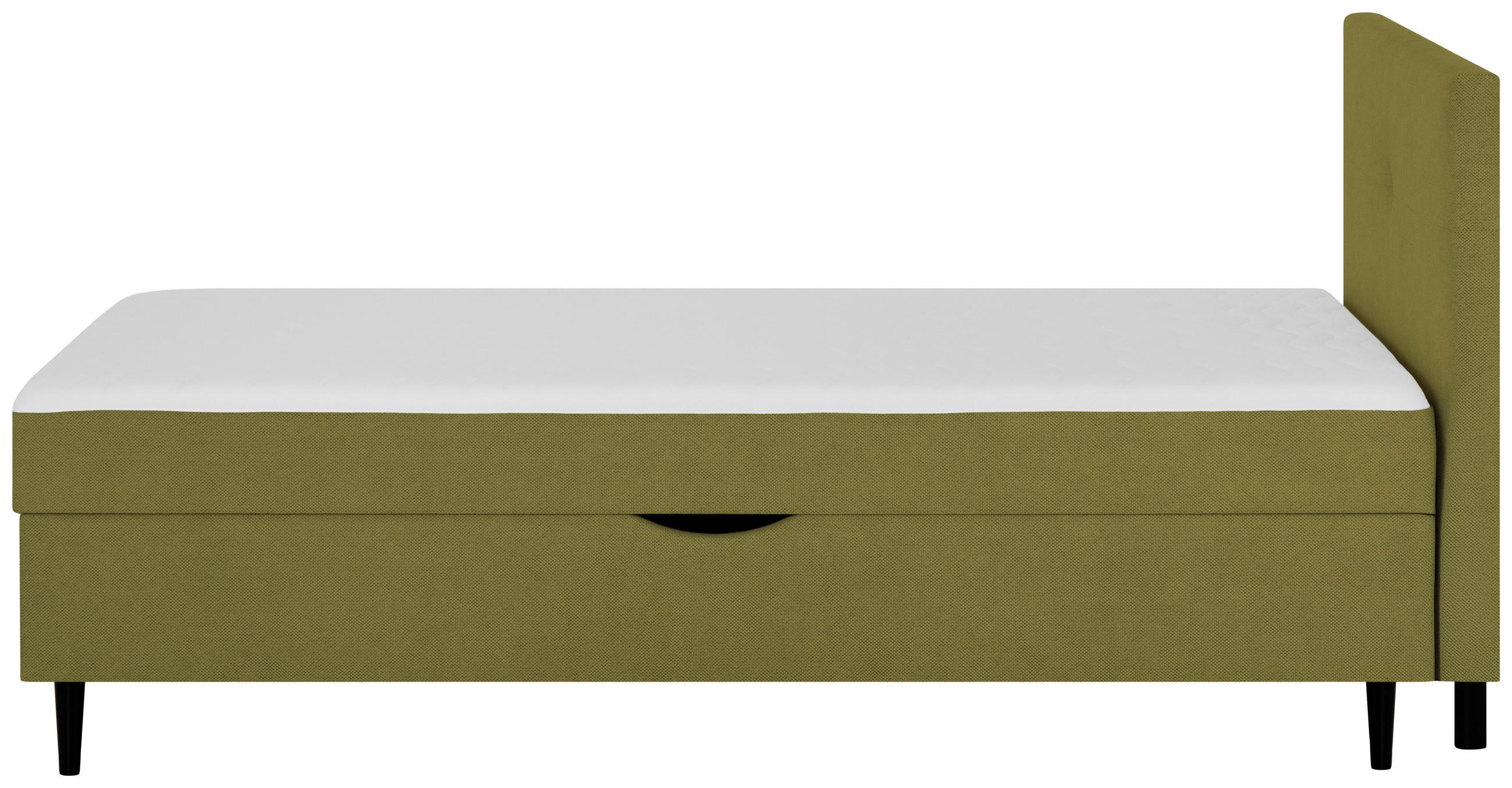 BOXBETT 120/200 cm  in Grün  - Schwarz/Grün, KONVENTIONELL, Textil (120/200cm) - P & B