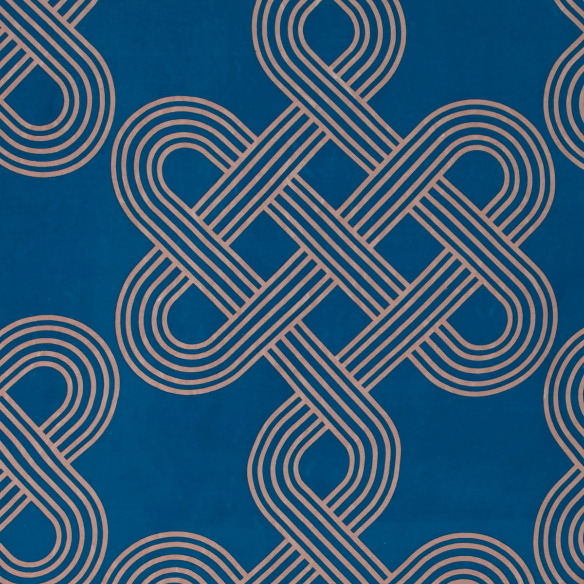 BETTWÄSCHE TIJN Satin 135/200 cm  - Sandfarben/Blau, Design, Textil (135/200cm) - Novel