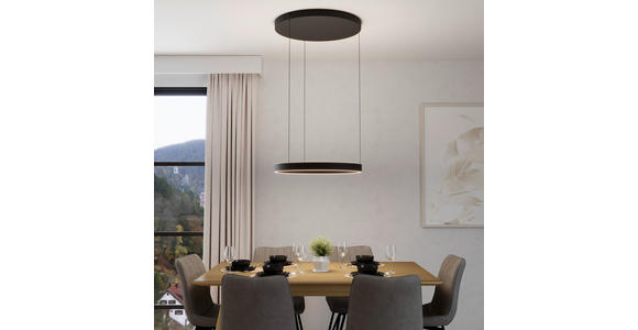 LED-HÄNGELEUCHTE Kent 60/170 cm  - Schwarz, Design, Kunststoff/Metall (60/170cm) - Dieter Knoll
