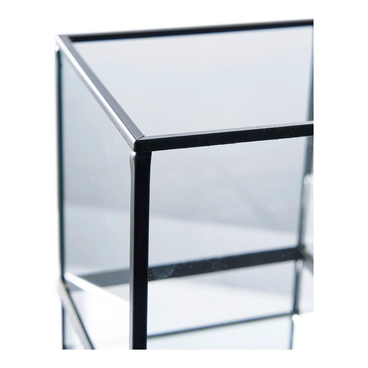 WINDLICHT - Schwarz, Basics, Glas/Metall (12/15/12cm)