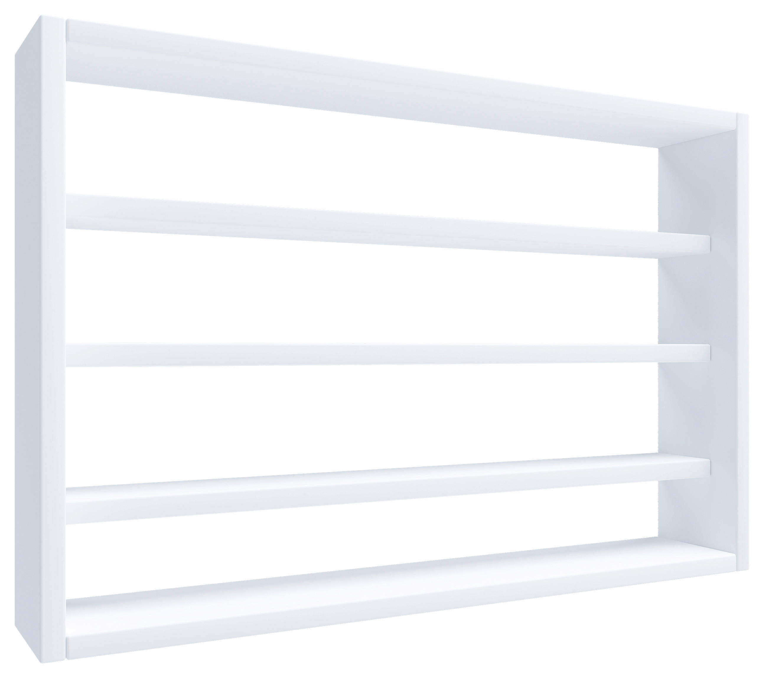 WANDREGAL 60/40/10 cm  - Weiss, Design, Holzwerkstoff (60/40/10cm) - MID.YOU