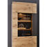 VITRINE in furniert Balkeneiche Braun, Eichefarben - Edelstahlfarben/Eichefarben, Design, Glas/Holz (94/208/33-41cm) - Dieter Knoll VITRINE in furniert Balkeneiche Braun, Eichefarben - Edelstahlfarben/Eichefarben, Design, Glas/Holz (94/208/33-41cm) - Dieter Knoll