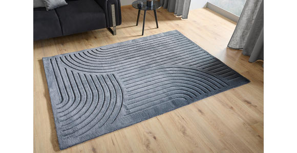 HOCHFLORTEPPICH 80/150 cm Siena Anthrazit  - Anthrazit, Design, Kunststoff/Textil (80/150cm) - Novel