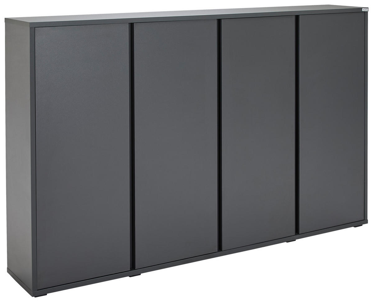 OMARA ZA ČEVLJE antracit - antracit, Konvencionalno, umetna masa/leseni material (192,7/120/34cm) - Xora