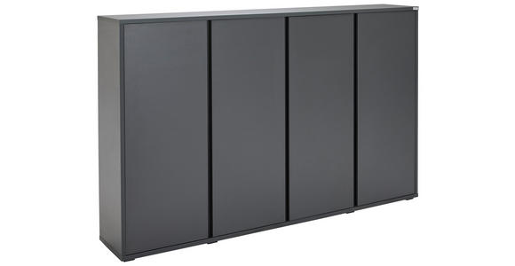 SCHUHSCHRANK  in 192,7/120/34 cm  - Anthrazit, KONVENTIONELL, Holzwerkstoff/Kunststoff (192,7/120/34cm) - Xora