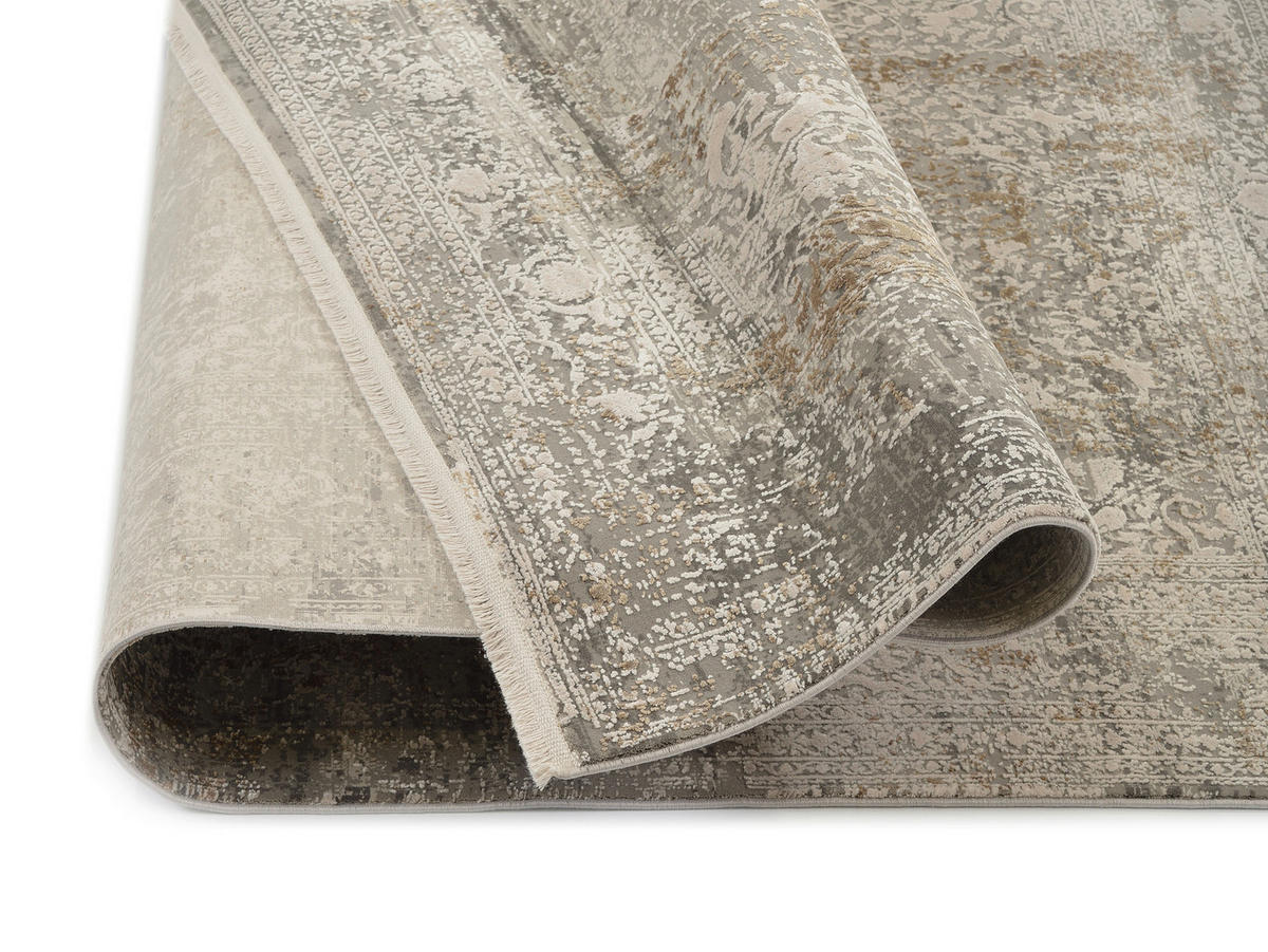 LÄUFER 80/250 cm  - Goldfarben/Grau, Design, Textil (80/250cm) - Dieter Knoll