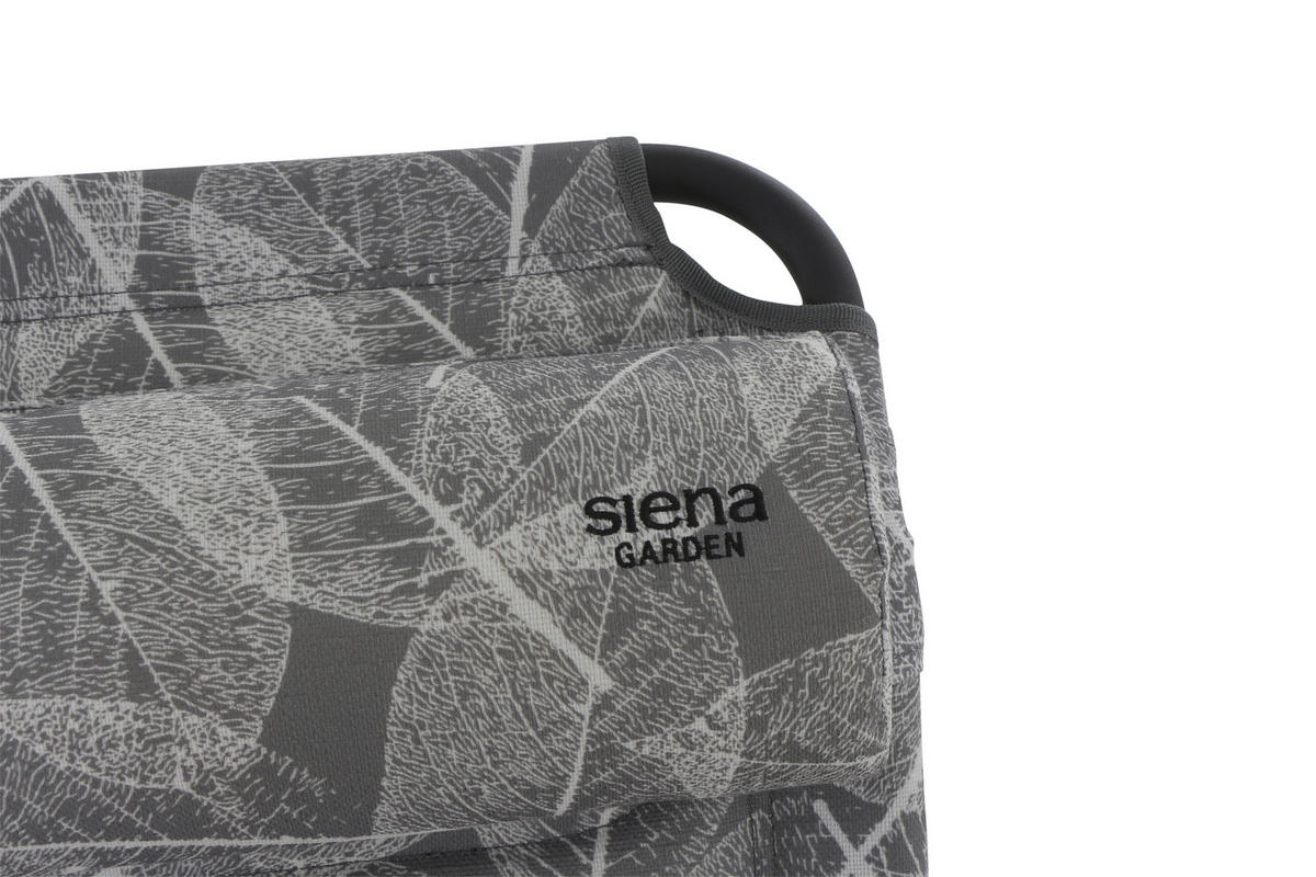 CAMPINGSESSEL - Anthrazit/Grau, KONVENTIONELL, Textil/Metall (61/121/68cm) - Siena Garden