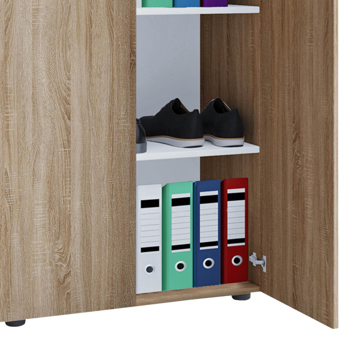 AKTENSCHRANK Sonoma Eiche  - Sonoma Eiche, Basics, Holzwerkstoff (70/110/39cm) - MID.YOU